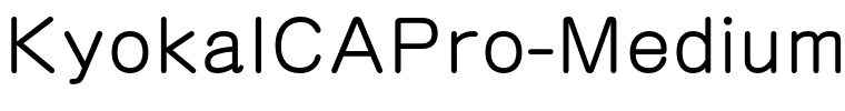 KyokaICAPro-Medium.otf