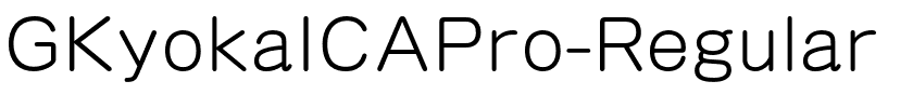 GKyokaICAPro-Regular.otf