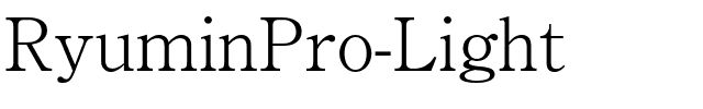 RyuminPro-Light.otf