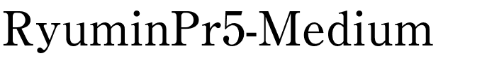 RyuminPr5-Medium.otf