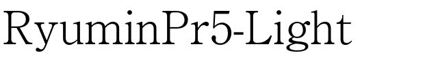 RyuminPr5-Light.otf