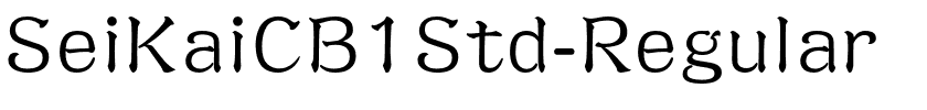 SeiKaiCB1Std-Regular.otf