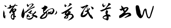 汉仪孙万民草书W.ttf
