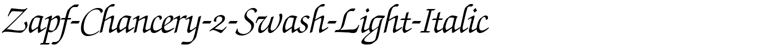 Zapf-Chancery-2-Swash-Light-Italic