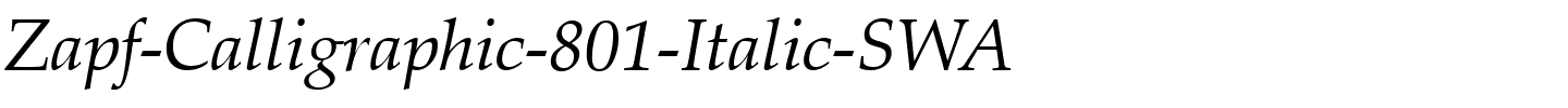 Zapf-Calligraphic-801-Italic-SWA