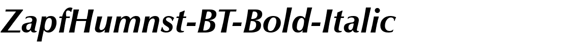 ZapfHumnst-BT-Bold-Italic