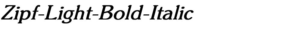 Zipf-Light-Bold-Italic