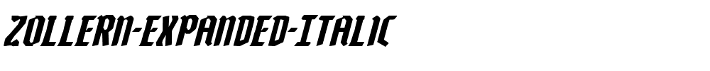 Zollern-Expanded-Italic