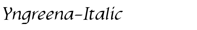 Yngreena-Italic