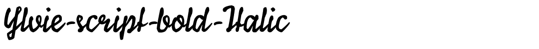 Ylvie-script-bold-Italic