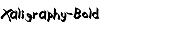 Xaligraphy-Bold