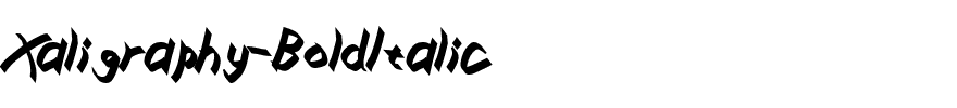 Xaligraphy-BoldItalic