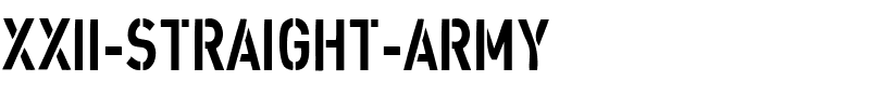 XXII-STRAIGHT-ARMY.ttf