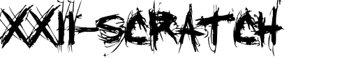 XXII-SCRATCH.ttf