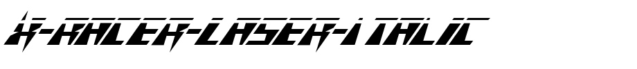 X-Racer-Laser-Italic.ttf