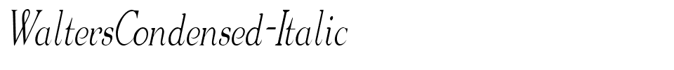 WaltersCondensed-Italic.ttf