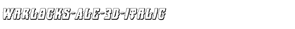 Warlocks-Ale-3D-Italic.ttf