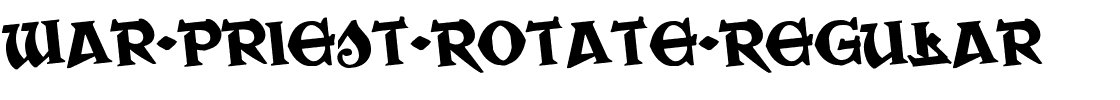 War-Priest-Rotate-Regular.ttf