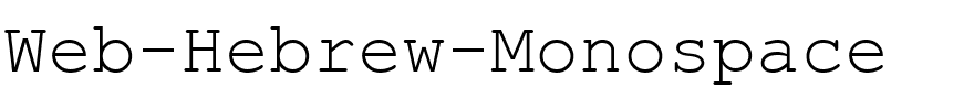 Web-Hebrew-Monospace.ttf