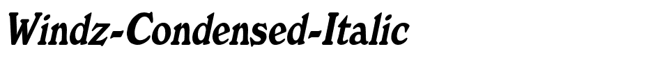 Windz-Condensed-Italic