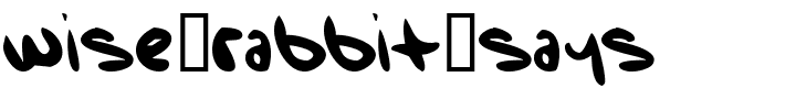 Wise-Rabbit-Says.ttf