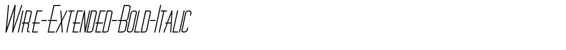 Wire-Extended-Bold-Italic.ttf