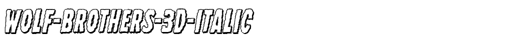 Wolf-Brothers-3D-Italic.ttf