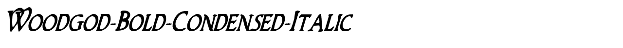 Woodgod-Bold-Condensed-Italic