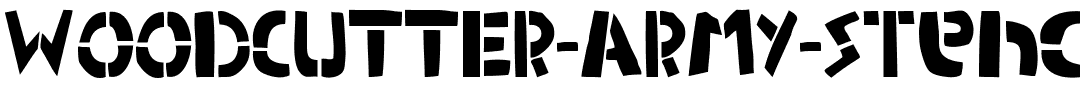 WOODCUTTER-ARMY-Stencil-.ttf