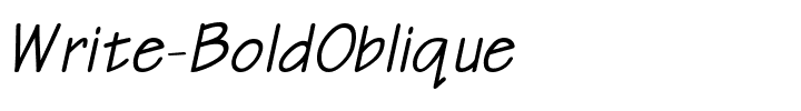 Write-BoldOblique.ttf