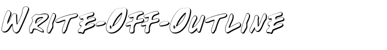 Write-Off-Outline