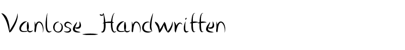 Vanlose_Handwritten.ttf