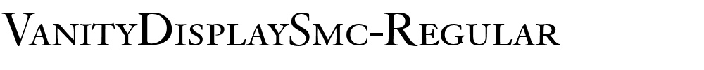 VanityDisplaySmc-Regular.ttf