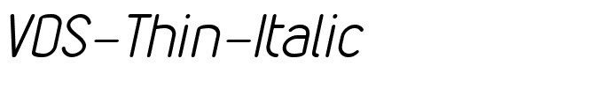 VDS-Thin-Italic