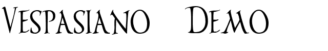 Vespasiano-Demo.ttf