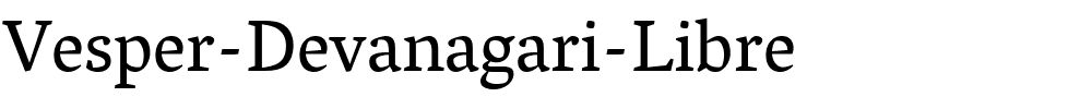 Vesper-Devanagari-Libre.ttf