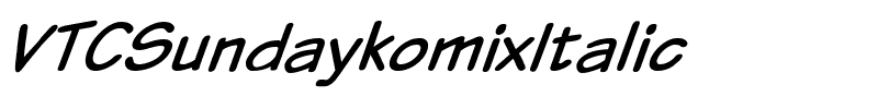 VTCSundaykomixItalic.ttf