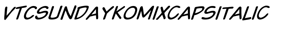 VTCSundaykomixcapsItalic.ttf