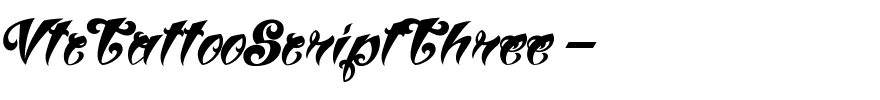 VtcTattooScriptThree-.ttf