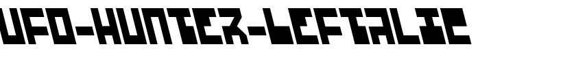 UFO-Hunter-Leftalic.ttf