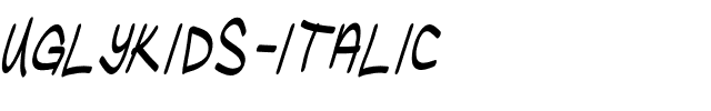 UglyKids-Italic.otf