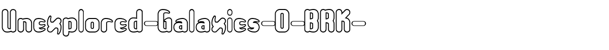 Unexplored-Galaxies-O-BRK-.ttf