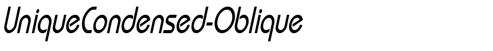 UniqueCondensed-Oblique.ttf