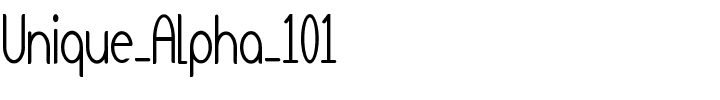 Unique-Alpha-101.ttf