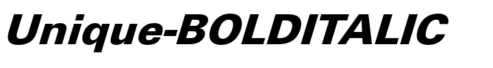 Unique-BOLDITALIC.ttf