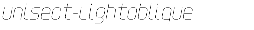Unisect-LightOblique.ttf