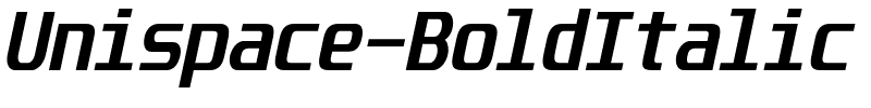 Unispace-BoldItalic.ttf