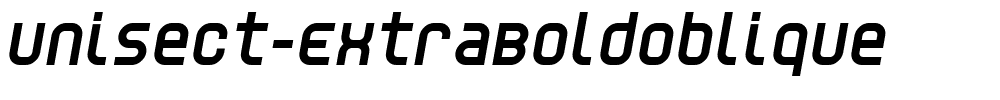 Unisect-ExtraBoldOblique.ttf