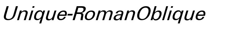 Unique-RomanOblique.ttf