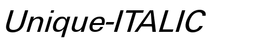 Unique-ITALIC.ttf